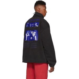 Off White Funnel Neck Sweatshirt FW19 in Black S